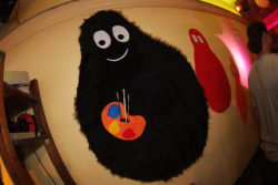 Grote barbapappa feest de kring