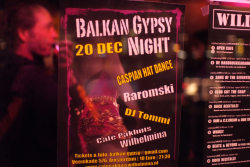 Balkan Gypsy Night Cafe pakhuis Wilhelmina