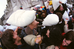 Pillowfight & afterparty  damsquare amsterdam